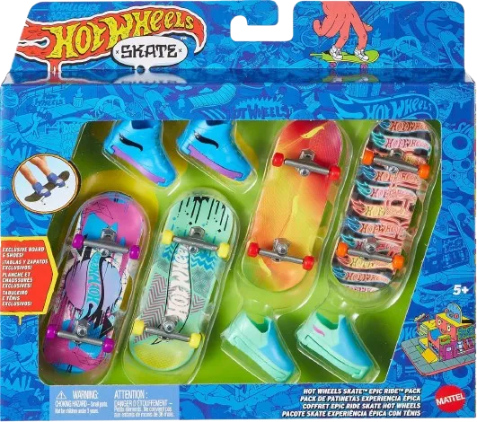 Hot Wheels Skate Tony Hawk Fingerboard & Removable Skate Shoes M